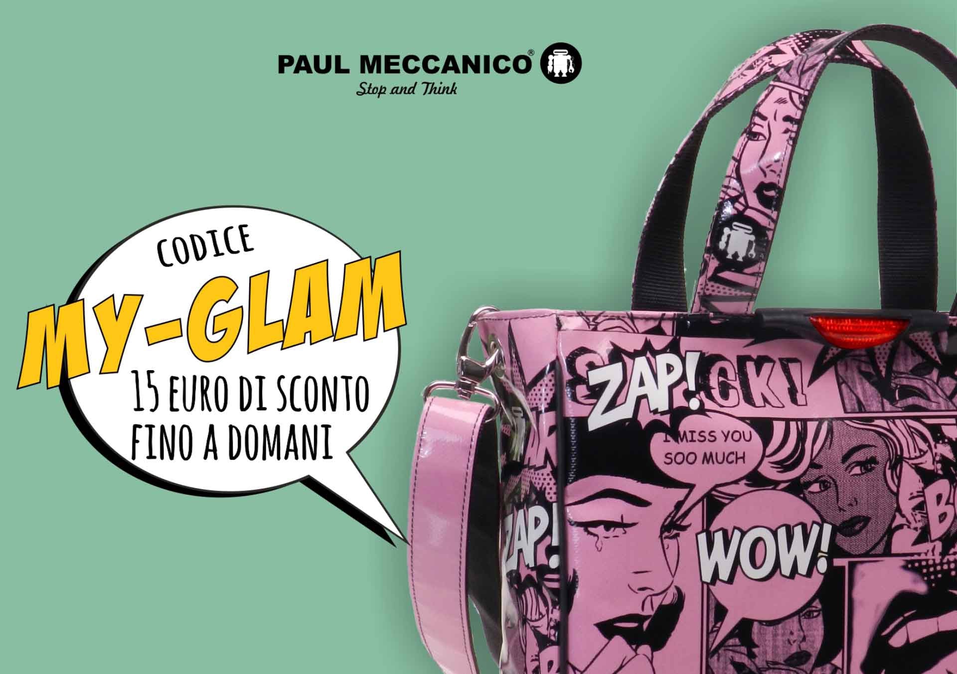 Glam is online: the new tote bag by Paul Meccanico-Paul Meccanico