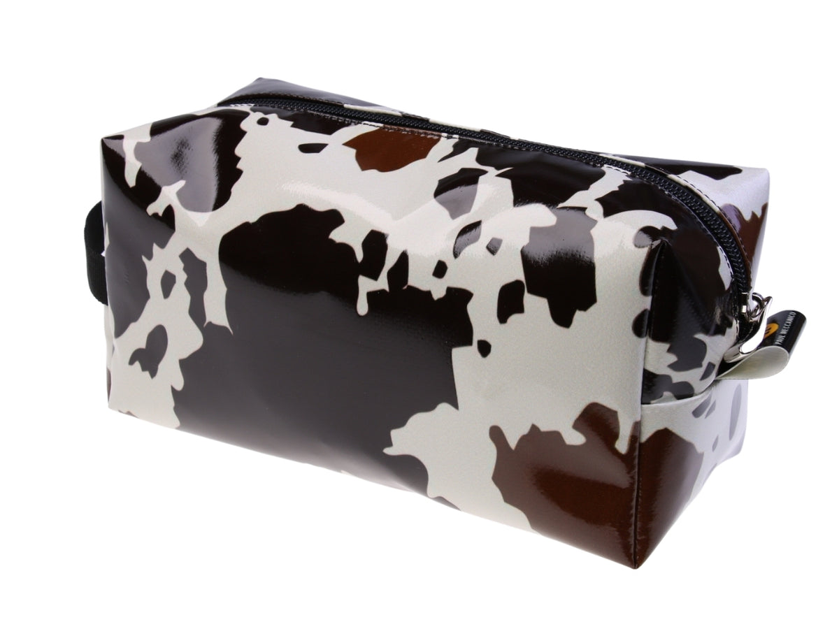 BEAUTY CASE BEIGE E MARRONE FANTASIA ANIMALIER.