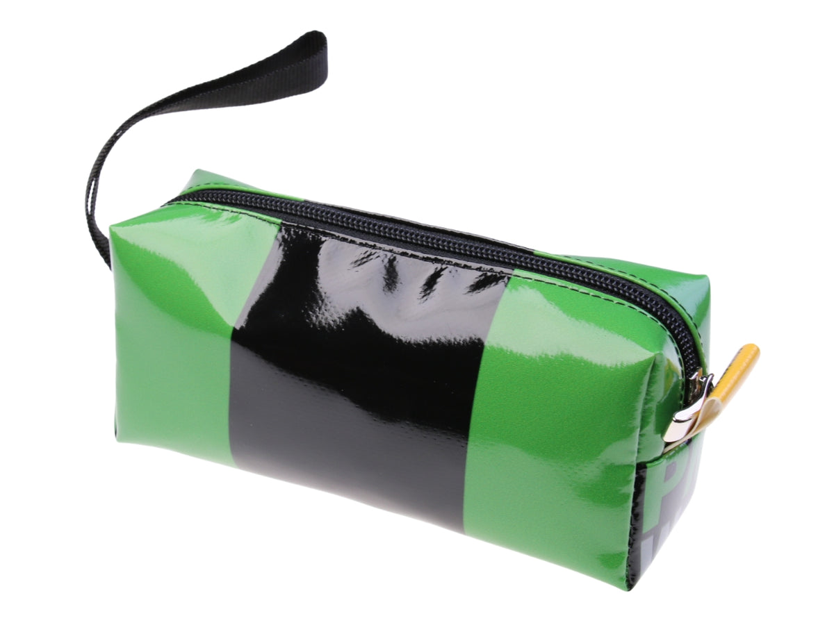 ...BLACK AND GREEN PENSIL CASE.