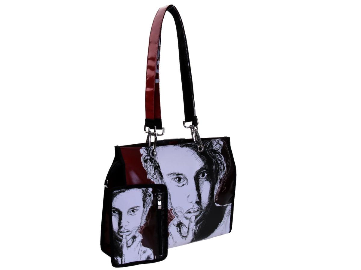 SHOPPER BAG &quot;SCARABOCCHIO&quot;. MODELLO PEPE IN TELONE CAMION.