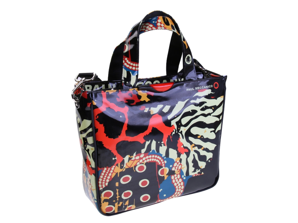 BORSA DONNA FANTASIA AFRO. MODELLO GLAM IN TELONE CAMION.