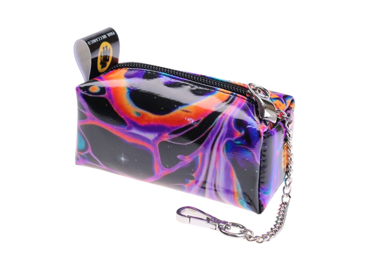 ...PENCIL CASE DESIGN KEYCHAIN WITH TIE DYE FANTASY.