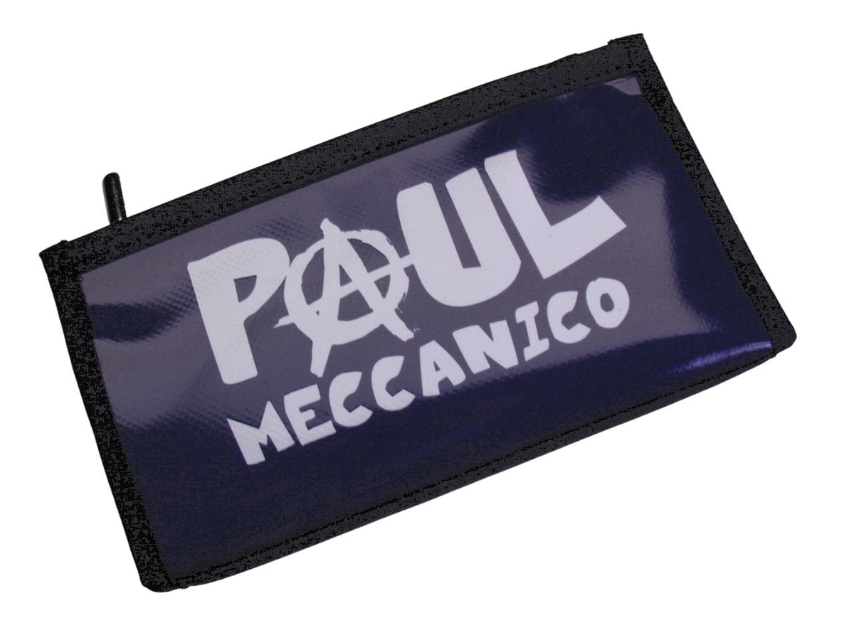 DARK BLUE LARGE WOMEN&#39;S WALLET &quot;PAUL MECCANICO&quot;. MODEL PIT MADE OF LORRY TARPAULIN.