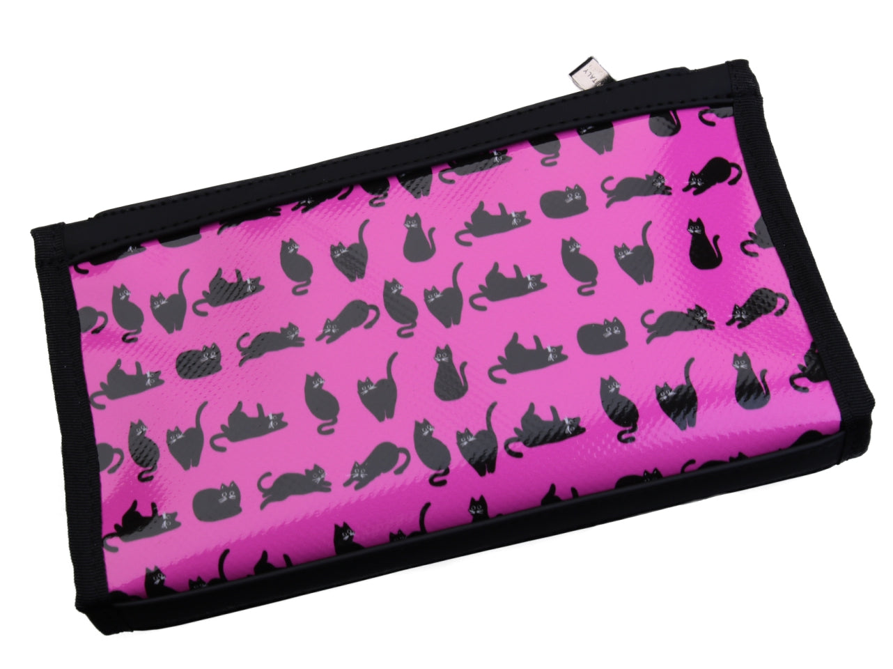 FUCHSIA LARGE WOMEN'S WALLET "KITTENS". MODEL PIT MADE OF LORRY TARPAULIN. - Limited Edition Paul Meccanico