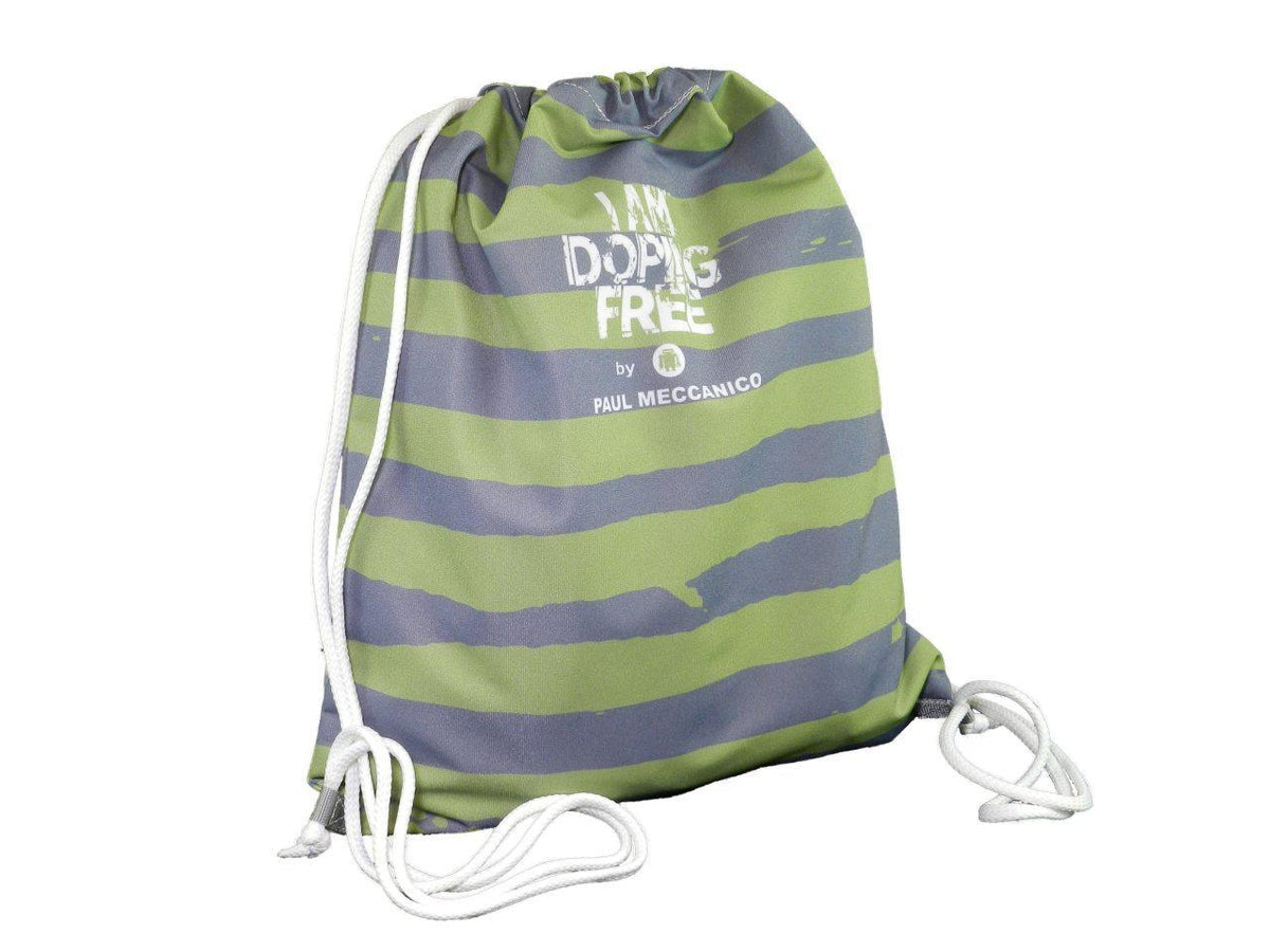 BACK SACK I AM DOPING FREE BY PAUL MECCANICO IN DARK OLIVE AND GREY - Limited Edition Paul Meccanico