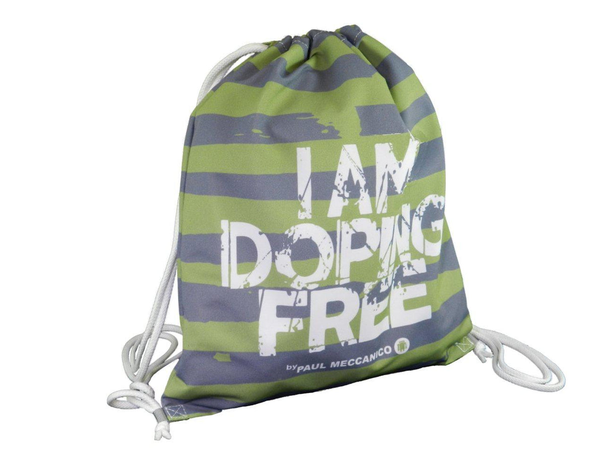 BACK SACK I AM DOPING FREE BY PAUL MECCANICO IN DARK OLIVE AND GREY - Limited Edition Paul Meccanico
