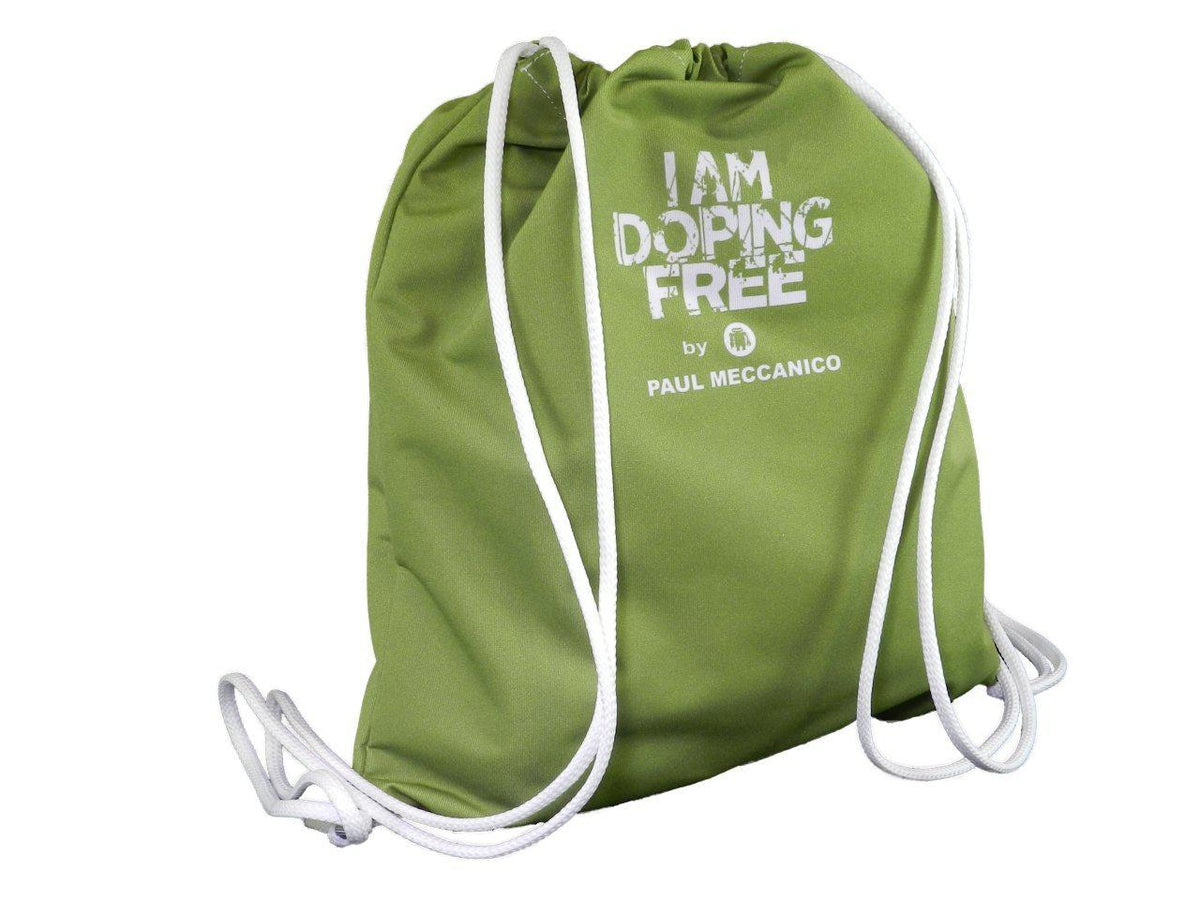 BACK SACK I AM DOPING FREE BY PAUL MECCANICO IN OLIVE GREEN - Limited Edition Paul Meccanico