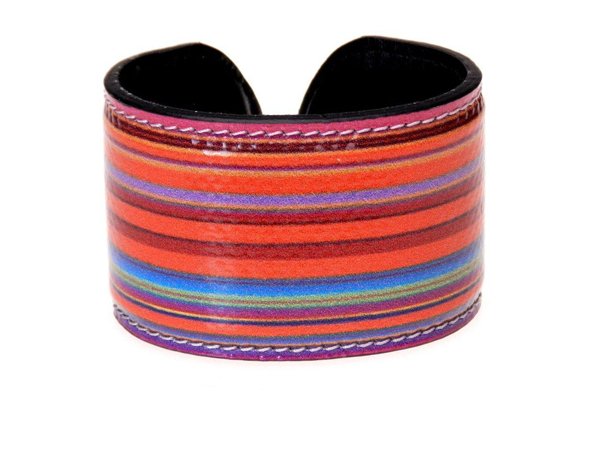 WOMAN BRACELET MULTICOLOR WITH STRIPED FANTASY. - Limited Edition Paul Meccanico