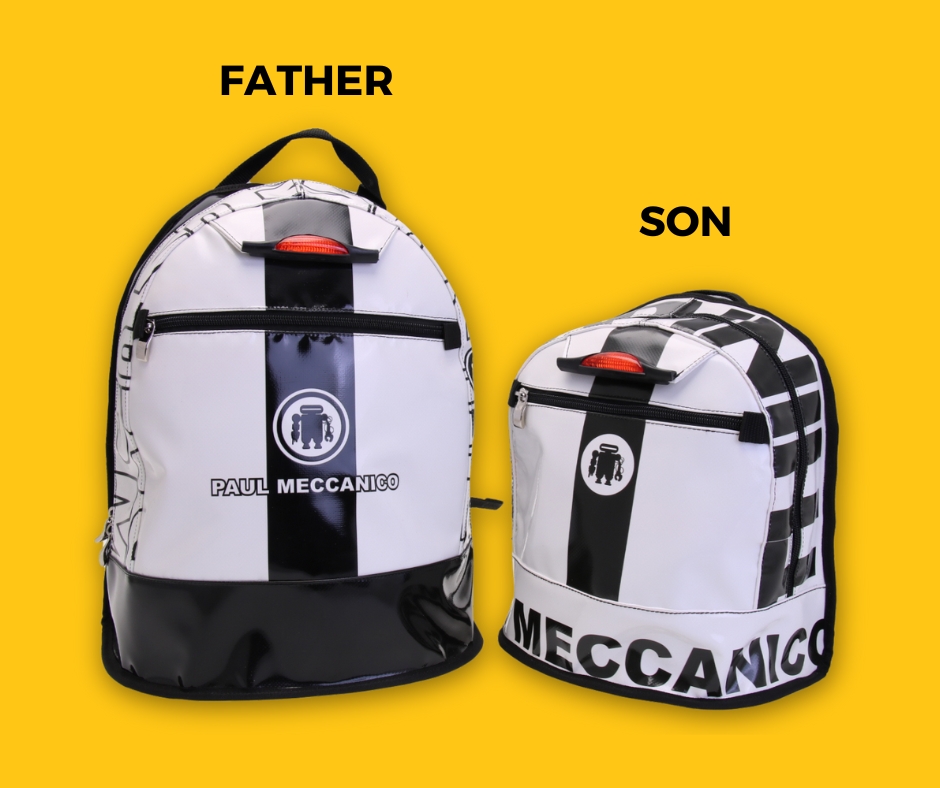 𝑩𝒖𝒐𝒏𝒂 𝑭𝒆𝒔𝒕𝒂 𝒅𝒆𝒍 𝑷𝒂𝒑𝒂̀!

Oggi festeggiamo non solo i supereroi di casa, ma anche i loro "zaini" preferiti!

Quando lo zaino grande è il "papà" e quello piccolo è il "figlio", sappiamo che ogni avventura è meglio condivisa! 😄 Che sia per portare i sogni o solo gli snack, ogni zaino ha il suo ruolo.

Auguri a tutti i papà che rendono ogni giorno speciale! Scegliete il vostro stile con le borse originali di Paul Meccanico e preparatevi a nuove avventure in famiglia!

#19marzo #FestaDelPapà #BorseInFamiglia #PaulMeccanico #MadeInItaly #idearegalopapà