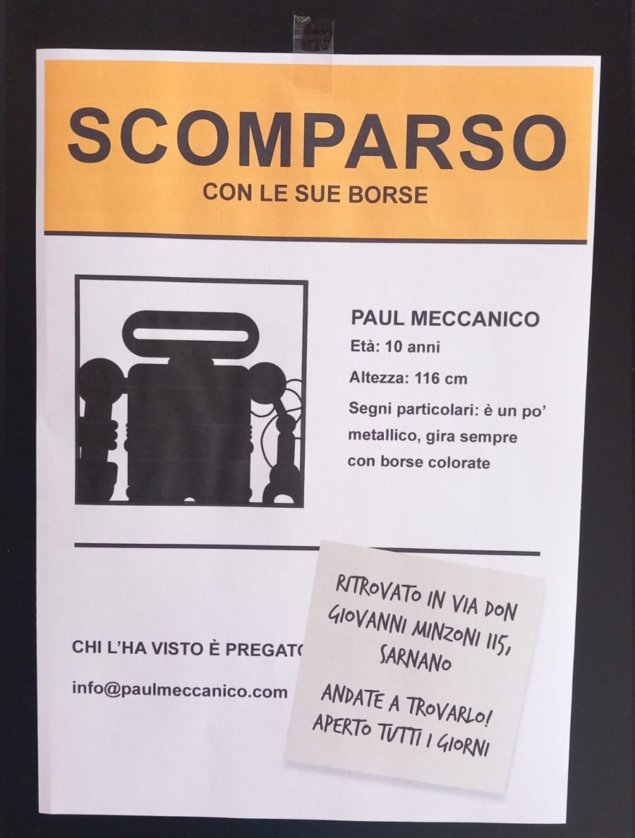 🚨 𝗔𝗧𝗧𝗘𝗡𝗭𝗜𝗢𝗡𝗘 𝗦𝗔𝗥𝗡𝗔𝗡𝗢! 🚨

E' stato un periodo buio per tutti noi: PAUL MECCANICO era scomparso! 😱 I volantini tappezzavano il paese, le ricerche si intensificavano e la preoccupazione era palpabile.

Ma, dopo giorni di ansia e speranze, abbiamo avuto una grande notizia! E' stato ritrovato nel nuovissimo 𝗙𝗮𝗰𝘁𝗼𝗿𝘆 𝗦𝘁𝗼𝗿𝗲 in Via Don Giovanni Minzoni, 115! 👜
E pensate un po': a soli 60 metri da dove era prima! 😅

GRAZIE a tutti per il supporto e le ricerche!

Non c'è più motivo di preoccuparsi: ora vi aspettiamo con tante borse nuove pronte per voi! 🤣🤣
.
.
.
#PaulMeccanico #PaulMeccanicobags #PaulMeccanicoSarnano #PaulMeccanicoMarche #Sarnano #SarnanoTurismo #borghipiùbelliditalia #lemarche #lemarcheitaly #regionemarche #lemarcheretail #shoplemarche #bagstorelemarche #bagstoresarnano #retailsarnano #modasarnano #lemarcheshopping #lemarcheshoppingbags #tipicitàmarchigiane