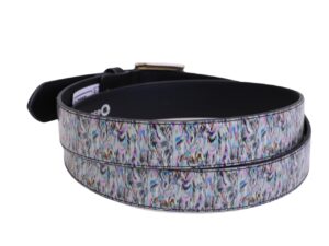 OFF WHITE WOMEN'S BELT WITH TIE DYE FANTASY MADE OF LORRY TARPAULIN - Image 2