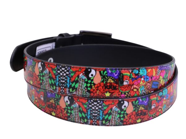 MULTICOLOR WOMEN'S BELT "GARDEN STYLE" MADE OF LORRY TARPAULIN - Image 2