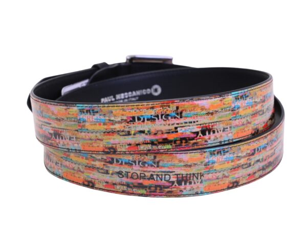 MULTICOLOR MEN'S BELT MADE OF LORRY TARPAULIN. - Image 2