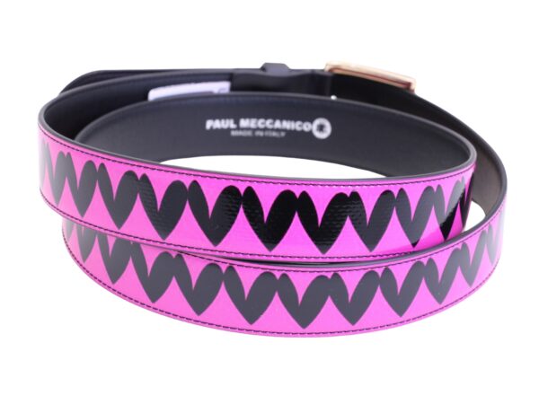 FUXIA WOMEN'S BELT "HEARTS" MADE OF LORRY TARPAULIN - Image 2
