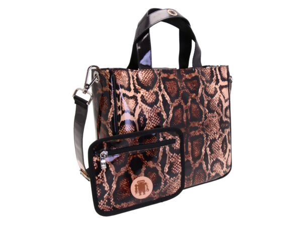 TOTE BAG WITH ANIMALIER FANTASY. MODEL GLAM MADE OF LORRY TARPAULIN. - Image 4