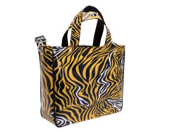 TOTE BAG WITH ANIMALIER FANTASY. MODEL GLAM MADE OF LORRY TARPAULIN. - Image 4