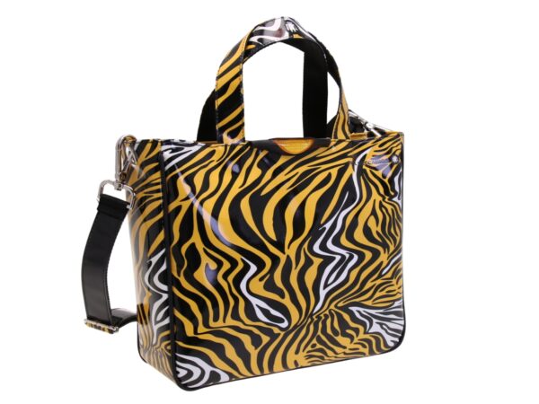 TOTE BAG WITH ANIMALIER FANTASY. MODEL GLAM MADE OF LORRY TARPAULIN. - Image 2