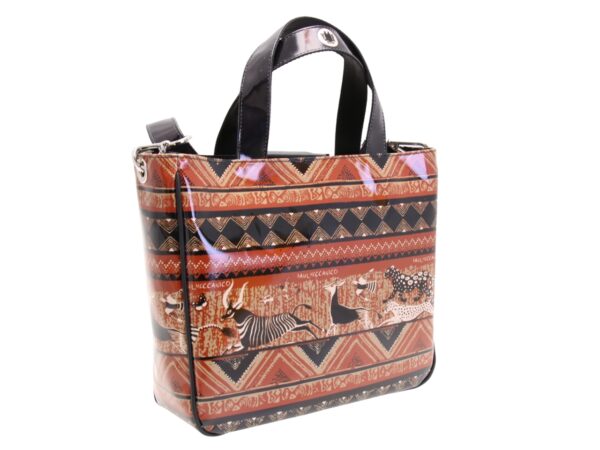 TOTE BAG WITH ETHNIC FANTASY. MODEL GLAM MADE OF LORRY TARPAULIN. - Image 3
