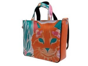 TOTE BAG CAPSULE "POP TROPICAL". MODEL GLAM MADE OF LORRY TARPAULIN. - Image 3