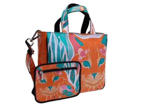 TOTE BAG CAPSULE "POP TROPICAL". MODEL GLAM MADE OF LORRY TARPAULIN. - Image 5