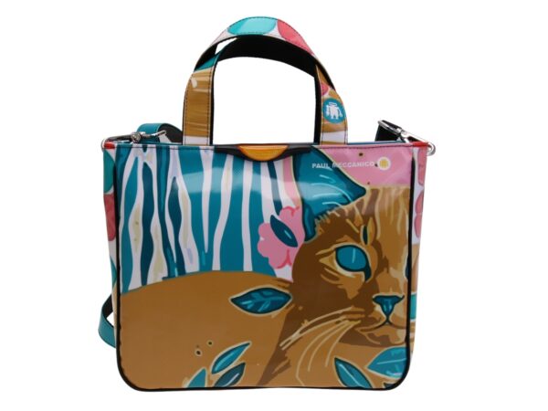 TOTE BAG CAPSULE "POP TROPICAL". MODEL GLAM MADE OF LORRY TARPAULIN.