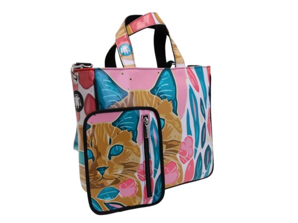 TOTE BAG CAPSULE "POP TROPICAL". MODEL GLAM MADE OF LORRY TARPAULIN. - Image 5