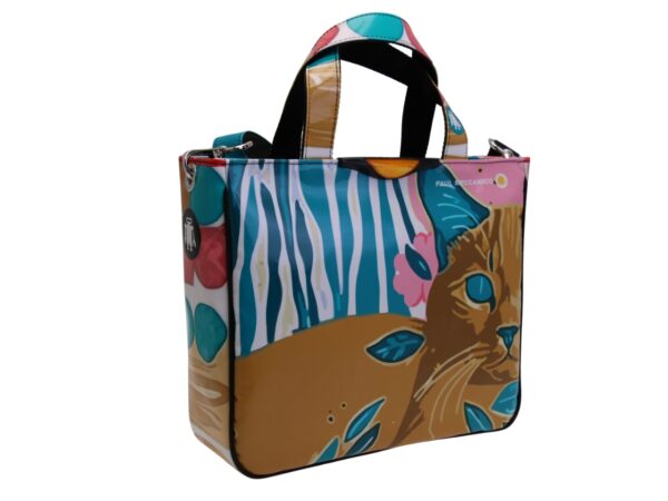TOTE BAG CAPSULE "POP TROPICAL". MODEL GLAM MADE OF LORRY TARPAULIN. - Image 2