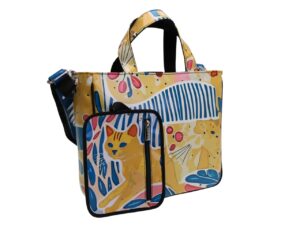 TOTE BAG CAPSULE "POP TROPICAL". MODEL GLAM MADE OF LORRY TARPAULIN. - Image 4