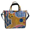 TOTE BAG CAPSULE "POP TROPICAL". MODEL GLAM MADE OF LORRY TARPAULIN.