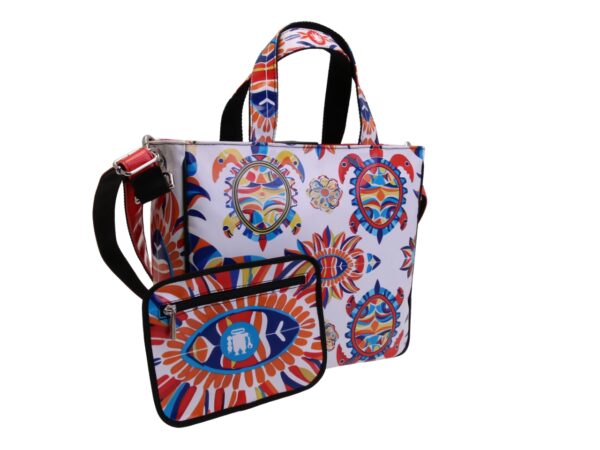 TOTE BAG CAPSULE "POP TROPICAL". MODEL GLAM MADE OF LORRY TARPAULIN - Image 3