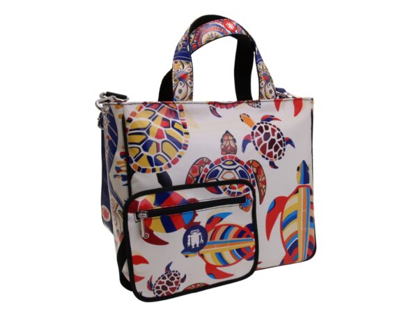 TOTE BAG CAPSULE "POP TROPICAL". MODEL GLAM MADE OF LORRY TARPAULIN. - Image 4
