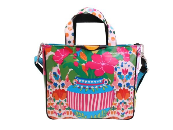 TOTE BAG CAPSULE "POP TROPICAL". MODEL GLAM MADE OF LORRY TARPAULIN