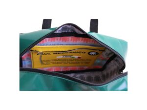 RECTANGULAR WOMEN'S BAG WITH FLORAL FANTASY. MODEL PINCA MADE OF LORRY TARPAULIN. - Image 4