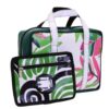 RECTANGULAR WOMEN'S BAG WITH FLORAL FANTASY. MODEL PINCA MADE OF LORRY TARPAULIN. - Image 3