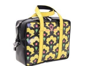 RECTANGULAR WOMEN'S BAG WITH FLORAL FANTASY. MODEL PINCA MADE OF LORRY TARPAULIN. - Image 2