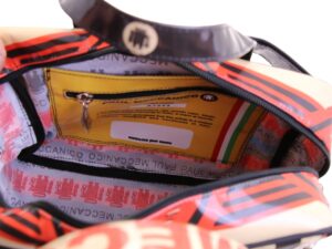 RECTANGULAR WOMEN'S BAG WITH ETHNIC FANTASY. MODEL PINCA MADE OF LORRY TARPAULIN. - Image 5