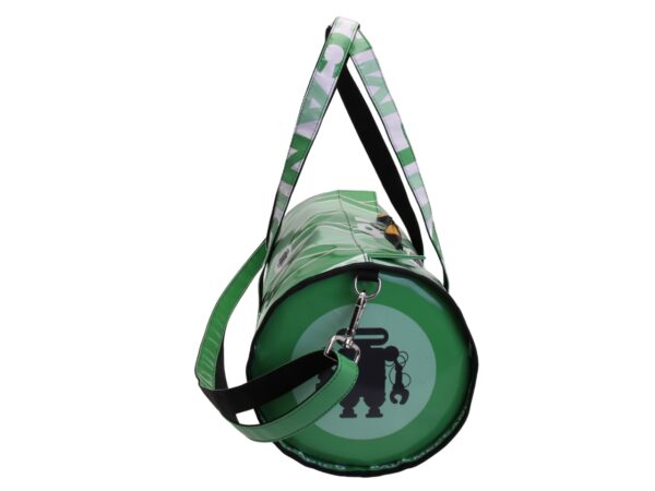 GREEN SPORTS BAG. ROLLING MODEL MADE OF LORRY TARPAULIN. - Image 3