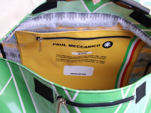 GREEN SPORTS BAG. ROLLING MODEL MADE OF LORRY TARPAULIN. - Image 5