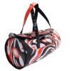 BORSONE SPORTIVO BIANCO, NERO E ROSSO. MODELLO ROLLING REALIZZATO IN TELONE CAMION. - immagine 2