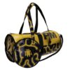 BORSONE SPORTIVO NERO E GIALLO. MODELLO ROLLING REALIZZATO IN TELONE CAMION. - immagine 5