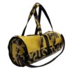 BORSONE SPORTIVO NERO E GIALLO. MODELLO ROLLING REALIZZATO IN TELONE CAMION. - immagine 4