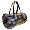 BORSONE SPORTIVO BIANCO, NERO E GIALLO. MODELLO ROLLING REALIZZATO IN TELONE CAMION.  - - immagine 5