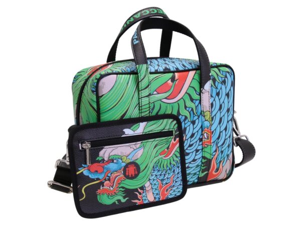 RECTANGULAR WOMEN'S BAG WITH ORIENTAL PATTERN. MODEL PINCA MADE OF HAMMERED SYNTHETIC LEATHER. - Image 3