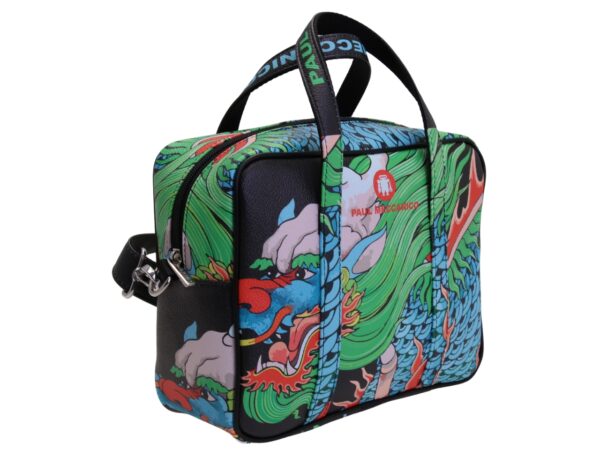 RECTANGULAR WOMEN'S BAG WITH ORIENTAL PATTERN. MODEL PINCA MADE OF HAMMERED SYNTHETIC LEATHER. - Image 2