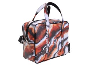 RECTANGULAR WOMEN'S BAG WITH ZEBRA PATTERN. MODEL PINCA MADE OF HAMMERED SYNTHETIC LEATHER. - Image 2