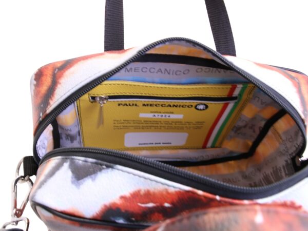 RECTANGULAR WOMEN'S BAG WITH ZEBRA PATTERN. MODEL PINCA MADE OF HAMMERED SYNTHETIC LEATHER. - Image 5