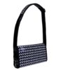 BLACK & WHITE CLUTCH BAG WITH "HEARTS". MODEL CANDY MADE OF LORRY TARPAULIN. - Image 2
