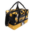 BLACK AND YELLOW HAND LUGGAGE BAG WITH CHESS FANTASY 40 X 20 X 25 CM. MODEL FLYME MADE OF LORRY TARPAULIN. - Image 2