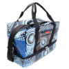 LIGHT BLUE HAND LUGGAGE BAG 40 X 20 X 25 CM. "TECNO STYLE". MODEL FLYME MADE OF LORRY TARPAULIN. - Image 2