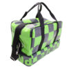 BLACK AND GREEN HAND LUGGAGE BAG 40 X 20 X 25 CM. MODEL FLYME MADE OF LORRY TARPAULIN. - Image 5